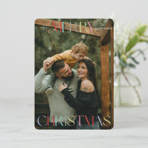 Colorful Merry Christmas Card