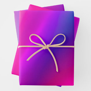 Colorful Metallic Foil Art Wrapping Paper Sheets