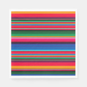 Colorful Mexican Serape Decor Party Napkin