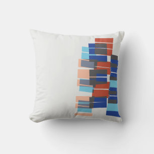 Colorful Mid Century Modern Art Pattern Cushion
