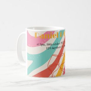 Colorful Minimalist Wedding Coffee Mug