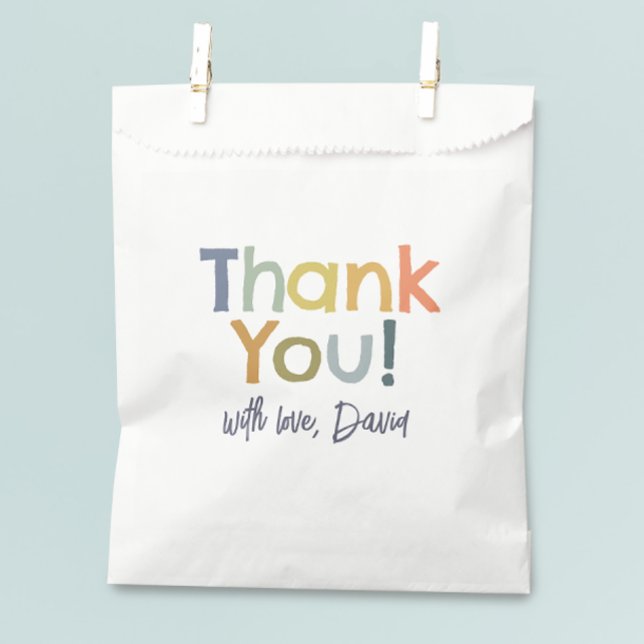 Colorful Modern Boy Birthday Thank You Favour Bag (Creator Uploaded)
