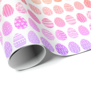 Colorful modern Easter Eggs Pattern  Wrapping Paper