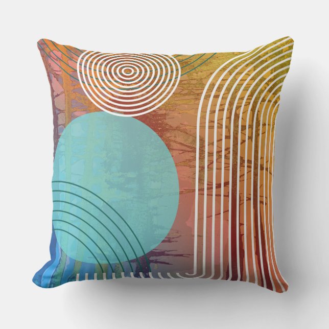 Colorful Modern Pillow (Front)
