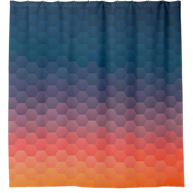 Colorful mosaic. Geometric hipster retro backgroun Shower Curtain (Front)