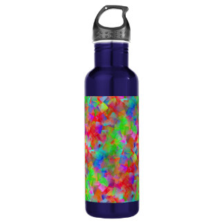 colorful mosaic pattern 710 ml water bottle