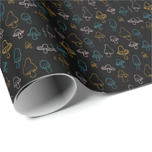 Colorful Mushroom Pattern Wrapping Paper