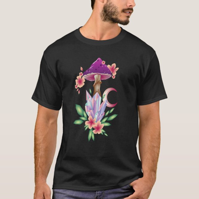Colorful Mycology Mushrooms Family And Mushroom co T-Shirt (Front)