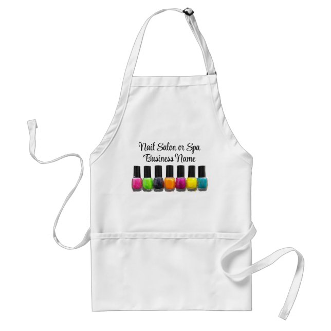 Colorful Nail Polish Bottles, Nail Salon Standard Apron (Front)