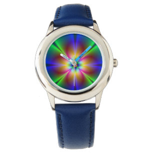 Colorful Neon Daisy Watch