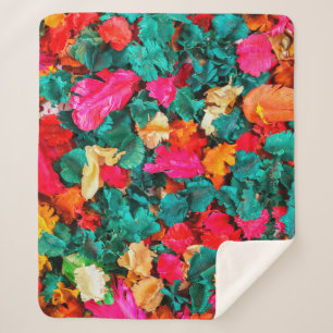 Colorful of Dried flowerspotpourri,aroma,aromather Sherpa Blanket