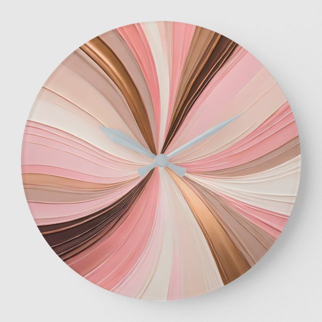 Colorful Oil Paint Art Wall Clock (Front)