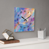 Colorful opal swirly flowing marble texture