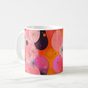 Colorful organic and geometric shapes. coffee mug