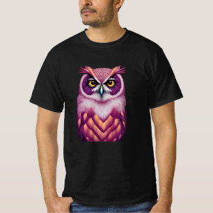 Colorful Owl Bird Artwork T-Shirt