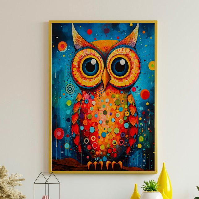 Colorful Owl Decoupage Tissue Paper (Creator Uploaded)