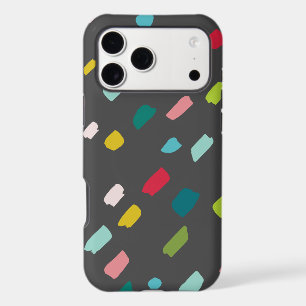 COLORFUL PAINT DABS creative fun bold bright grey