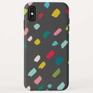 COLORFUL PAINT DABS creative fun bold bright grey iPhone XS Max Case
