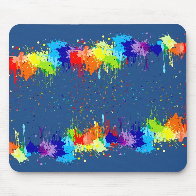 COLORFUL PAINT MOUSE PAD (Front)