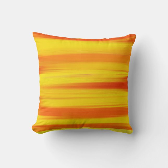 COLORFUL PAINT RAINBOW  Abstract Art Cushion (Front)
