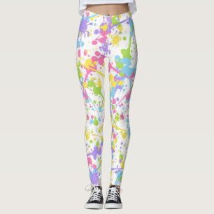 Colorful Paint Splash Leggings