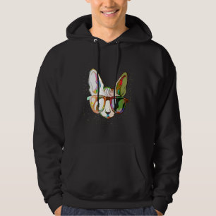 Colorful Paint Splash Sunglasses Sphynx Cat Hoodie