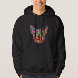 Colorful Painted French Bulldog Hoodie