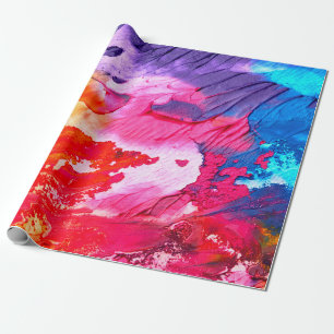 Colorful painting background wrapping paper
