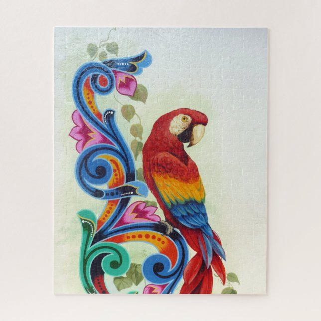 colorful parrot jigsaw puzzle (Vertical)