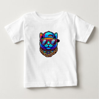 colorful party cat baby T-Shirt