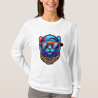 colorful party cat T-Shirt