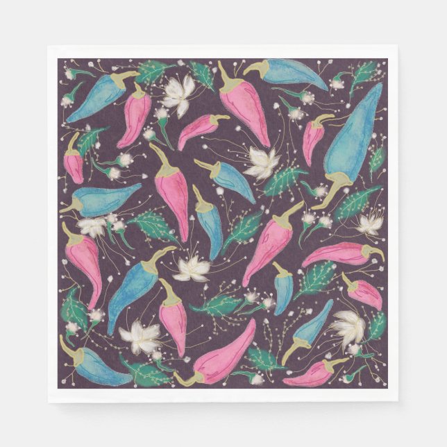 Colorful Party Paper Napkins  (Front)