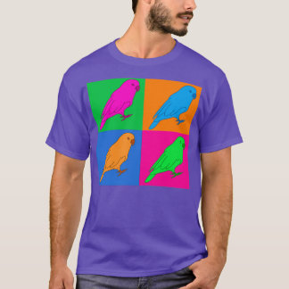 Colorful Party Parrot Art Prints T-Shirt