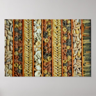 Colorful Pasta Photo Poster