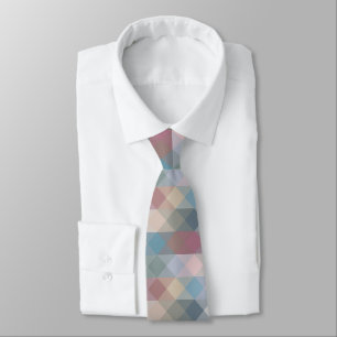 colorful pastel geometric tie