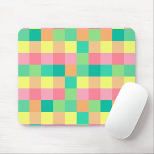 Colorful Pastel Pattern Girls Cute Mouse Pad