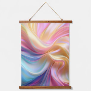 Colorful Pastel Silk Hanging Tapestry