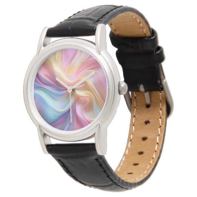 Colorful Pastel Silk Watch (Angled)
