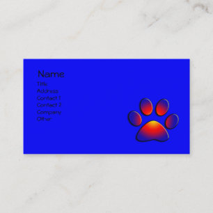 COLORFUL PAW, BUSINESS CARD