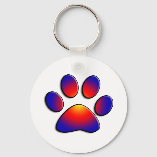 COLORFUL PAW KEY RING (Front)