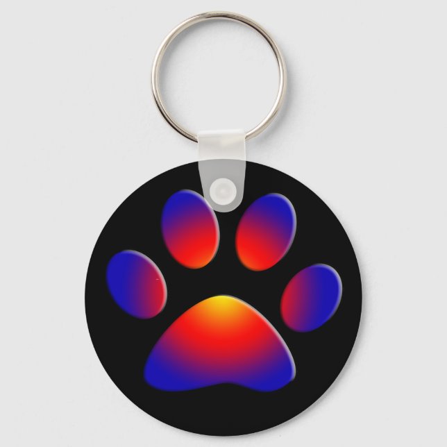COLORFUL PAW KEY RING (Front)