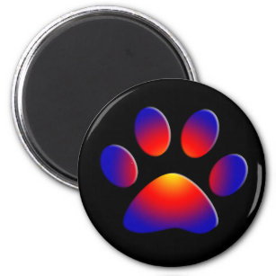 COLORFUL PAW MAGNET