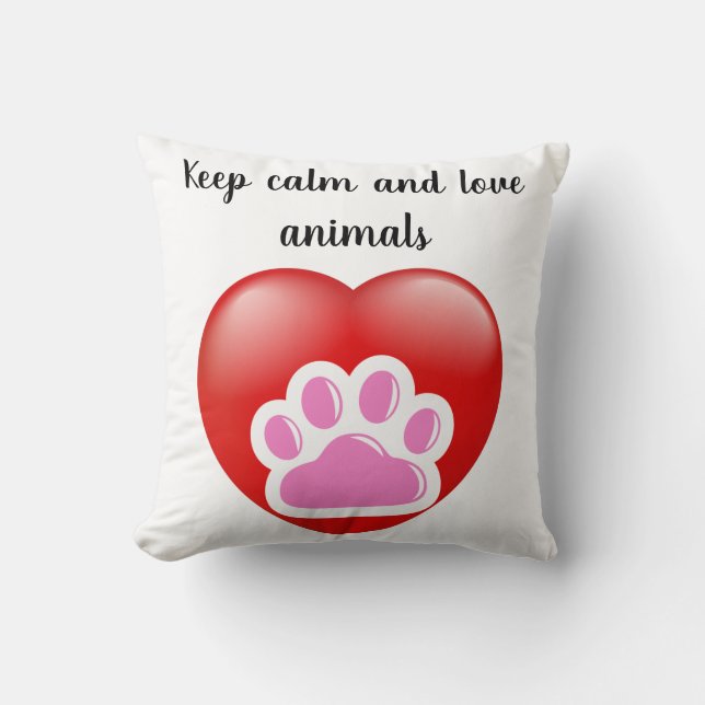 Colorful Paw Print - Best Dog Mom Gift Cushion (Front)