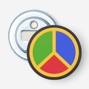 Colorful Peace Sign bottle opener