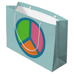 Colorful Peace Sign gift bags