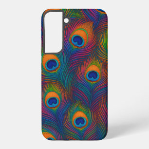 Colorful Peacock Feathers Samsung Galaxy Case