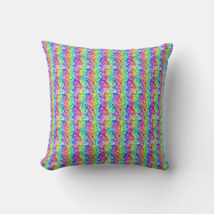 Colorful Pen and Watercolor Cushion