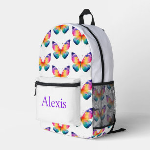 Colorful personalized backpack, kids cute penguin printed backpack