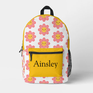 Colorful personalized backpack, kids cute printed backpack