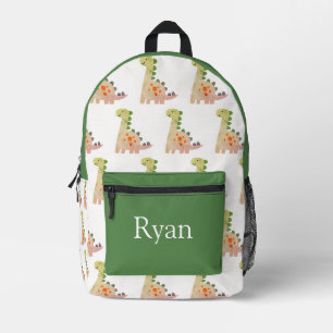 Colorful personalized backpack, kids cute printed backpack